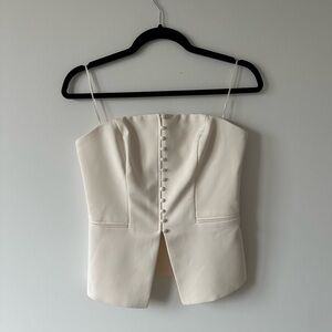 dynamite strapless suiting bustier